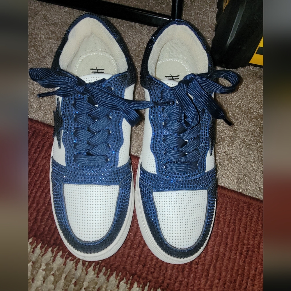 NEW Hey girl, by corkys size 8 navy crystal legendary sneaker WOMENS BOUTIQUE